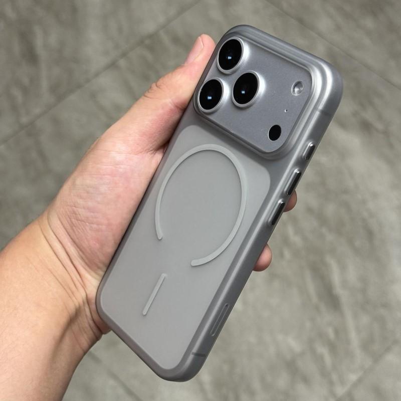 Ultra Thin Matte Translucent For Magsafe Wireless Charge Case for iPhone 17 Air 16 15 14 13 12 Pro Max Hard PC Magnetic Cover