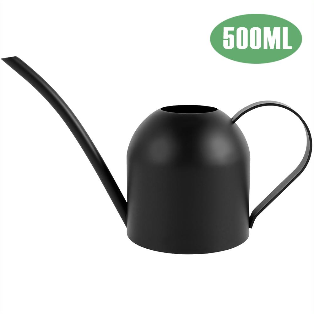 500ML Plants Watering Pot Stainless Steel Long Nozzle Watering Can Portable Vintage Small Watering Can for Office Potted Plants