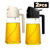 2-In-1 16oz Oil Sprayer for Cooking Olive Oil Spray Bottle 500ml Plastic Oil Dispenser for Kitchen Barbecue Salad Cooking Baking
