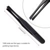 Precision Tweezers Set Premium Anti-Static Carbon Fiber ESD Tweezers Kit for Electronics Sodlering Jewelry Craft Lab