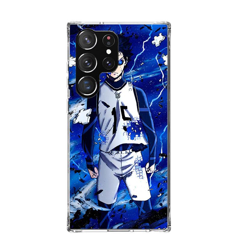 Blue Lock Isagi Yoichi Phone Case For Samsung Galaxy S22 S23 S24 S25 Ultra S21 FE S20 Plus S10 + S25 Edge Art Customized Coque