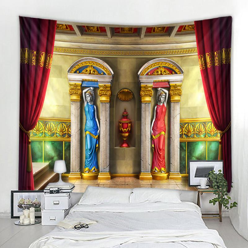 Mandala Bohemian Wall Decor Tapestry Home Decor Tapestry Egyptian Palace Background Decor Tapestry