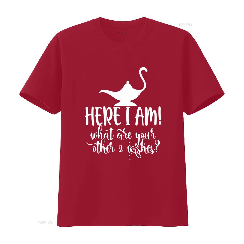 Magic Lamp Genie T Shirt Here I Am What Are Your Other 2 Wishes Perfect for Friends vintage Washed designer clothes Stretched