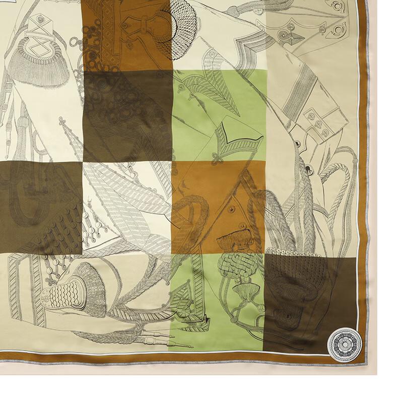 Aisyalan A-S037 Silk Square Scarf