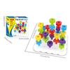 Preschool Nail Board Game Montessori Toys DIY Gear Building Blocks Stacking Game Creative Line Game Color Cognition Puzzle Toy