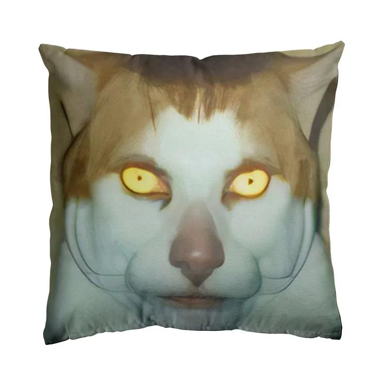

18 x 18 Monday Left Me Broken Cat Mr. Peebles Square Throw Pillow Cushion Covers Cases Pillowcases 45cm x 45cm 16x16Inch