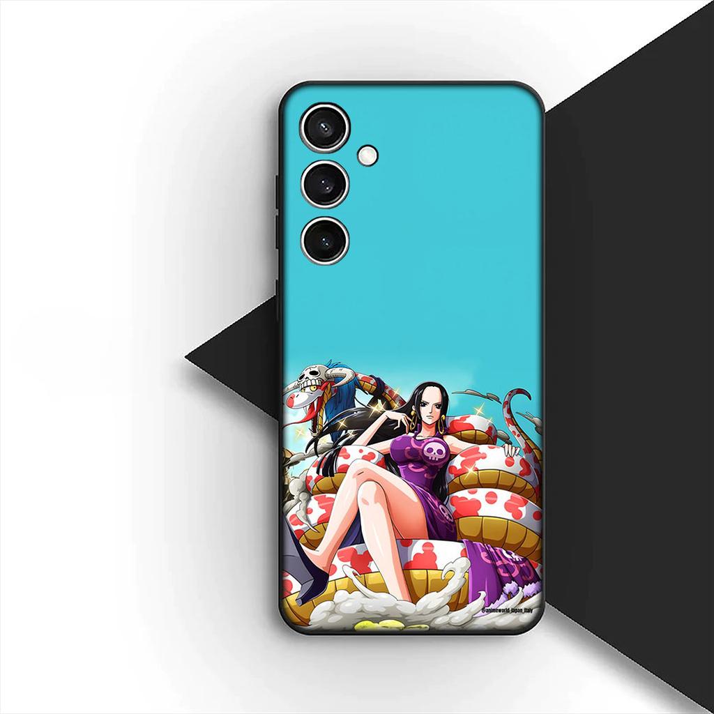 Cover for Samsung Galaxy S10 S8 S9 Plus A33 A34 A31 70 A71 A72 Note 20 9 8 S10E Casing Phone Case Boa Hancock One Luffy Pieces
