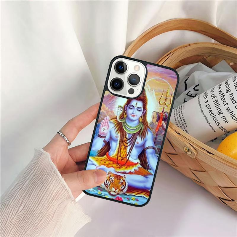 Lord Shiva Hindu God Buddha India Phone Case For iPhone 17 Air 16 15 14 11 12 13 Pro  MAX Plus Coque Cover Shell