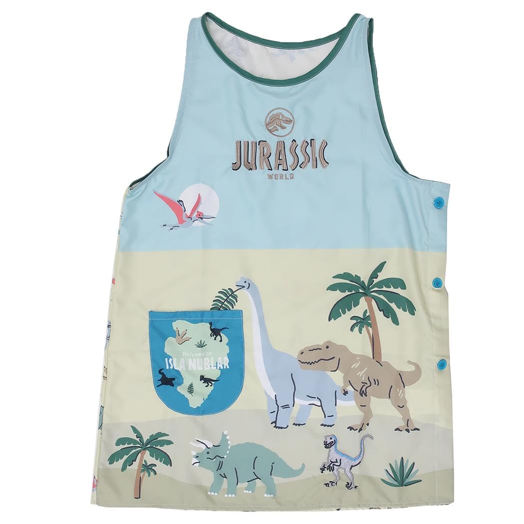 

Marushin Apron Jurassic World Loose Dinosaur Jurassic World Jurassic Movie Character Apron Pocket TC Apron Kappogi Apron for Women Nursery School