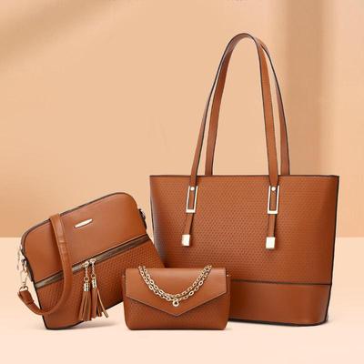 2024 European & American Multifunctional Tote: Mother-Child Large, Medium, & Small Capacity Handbag