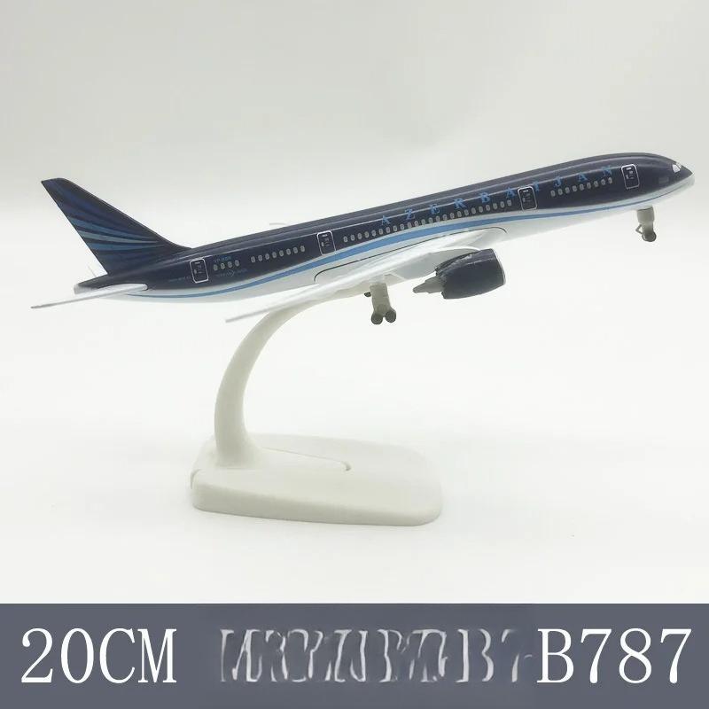 20cm Legierung Azerbaijan Airlines B787 Flugzeugmodell Flugzeug Druckguss Flugzeug Ausstellungsflugzeugmodell Erwachsene Kinderspielzeug Sammlerstück