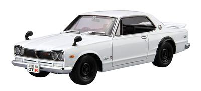 Aoshima Bunka Kyozai The Model Car 26 Nissan KPGC10 Skyline Plastic Model (AOSHIMA) No. 1/24 HT2000GT-R '71
