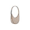 Longchamp Le Roseau Essential 21 Geprägtes Logo Reißverschluss Leder Halbmond Handtasche Damenhandtaschen Mandel 10217968266
