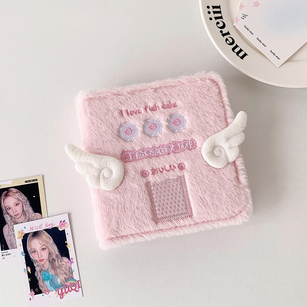 Durable A7 Photo Card Holder Plush Binder Stationery Supplies Kpop Idol Photo Cards Collect