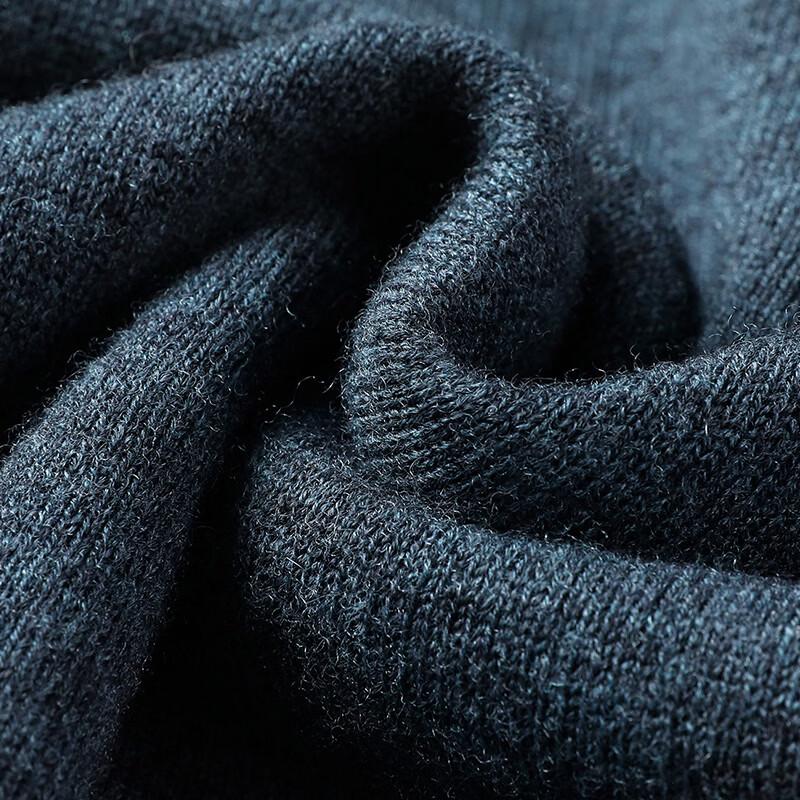 Hengyuanxiang Men's V-Neck Striped Wool Vest