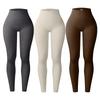 Seamless Ribbed High-Waist Yoga Suit: Breathable, Hip-Lifting, and Ideal for Running & Fitness
