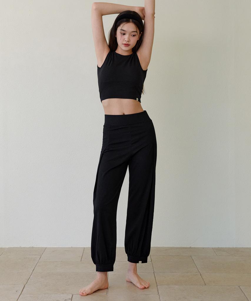Conchwear Yoga-Like Pintuck Pants (Black)