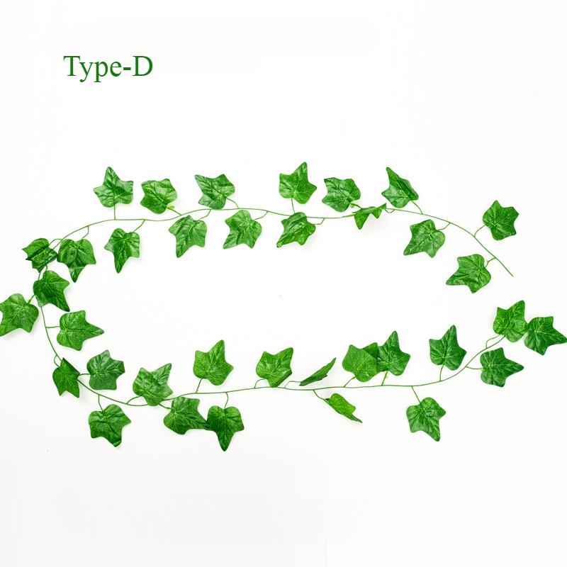 1PC Artificial Plants Wall Decoration Simulation Vines Green Plant