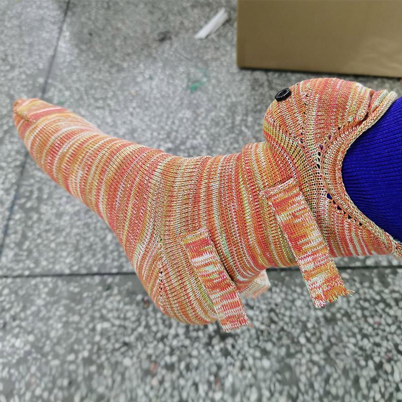 New Christmas Socks Shark Fish Chameleon Crocodile Knitted Socks Cute Novelty Unisex Winter Warm Floor Sock Men Women Xmas Gift