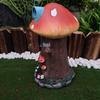 Cross-border Resin Crafts: Creative Garden Mushroom House Statues for Courtyard and Balcony Landscaping
