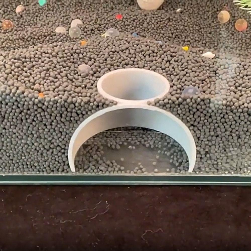 Decorative Aquarium Underground Tunnel 3D Print Betta Shrimp Tunnel Fish Breeding Nest  Fish Tank