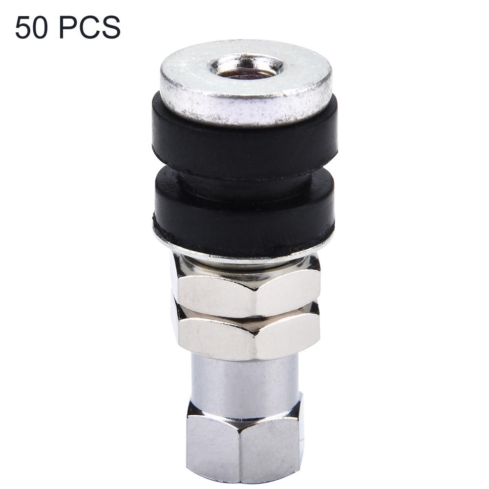50pcs Universal Motorcycle Bicycle Auto Tubeless Vacuum Tire Valve Nozzle