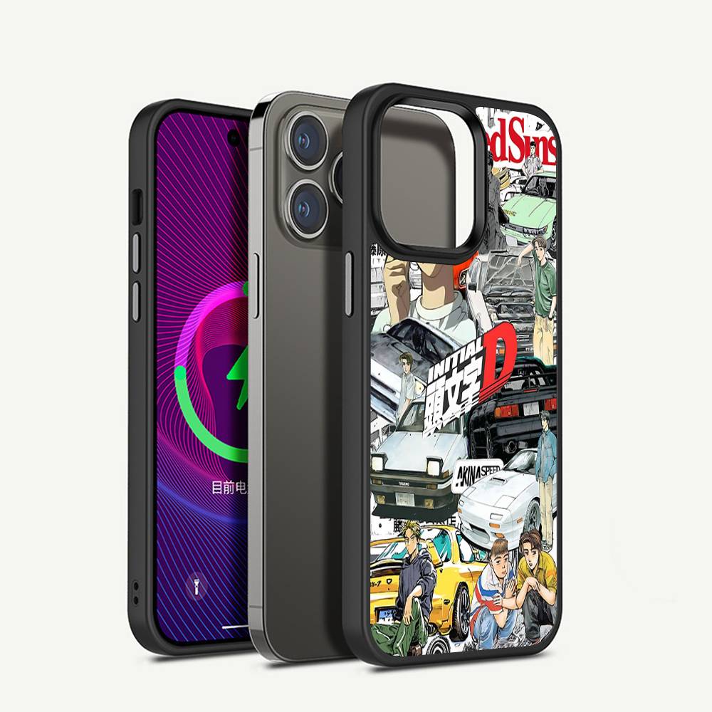 

Road Racing Anime I-Initial D Phone Case For IPhone 17 16 15 14 13 12 11 Pro Max For Magsafe Wireless Charger Cover iPhone 11
