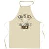 Planetee Apron Everything Is Good In ELISE's Kitchen | Original Name Gift for Cook | Protective Clothing Blouse
