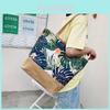 Fashionable Canvas Tote Bag Large Capacity Ethnic Style Handbag For Women
