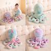 Plush Octopus Toy With Bright Colors For Kids Gift And Soft Animal Decor