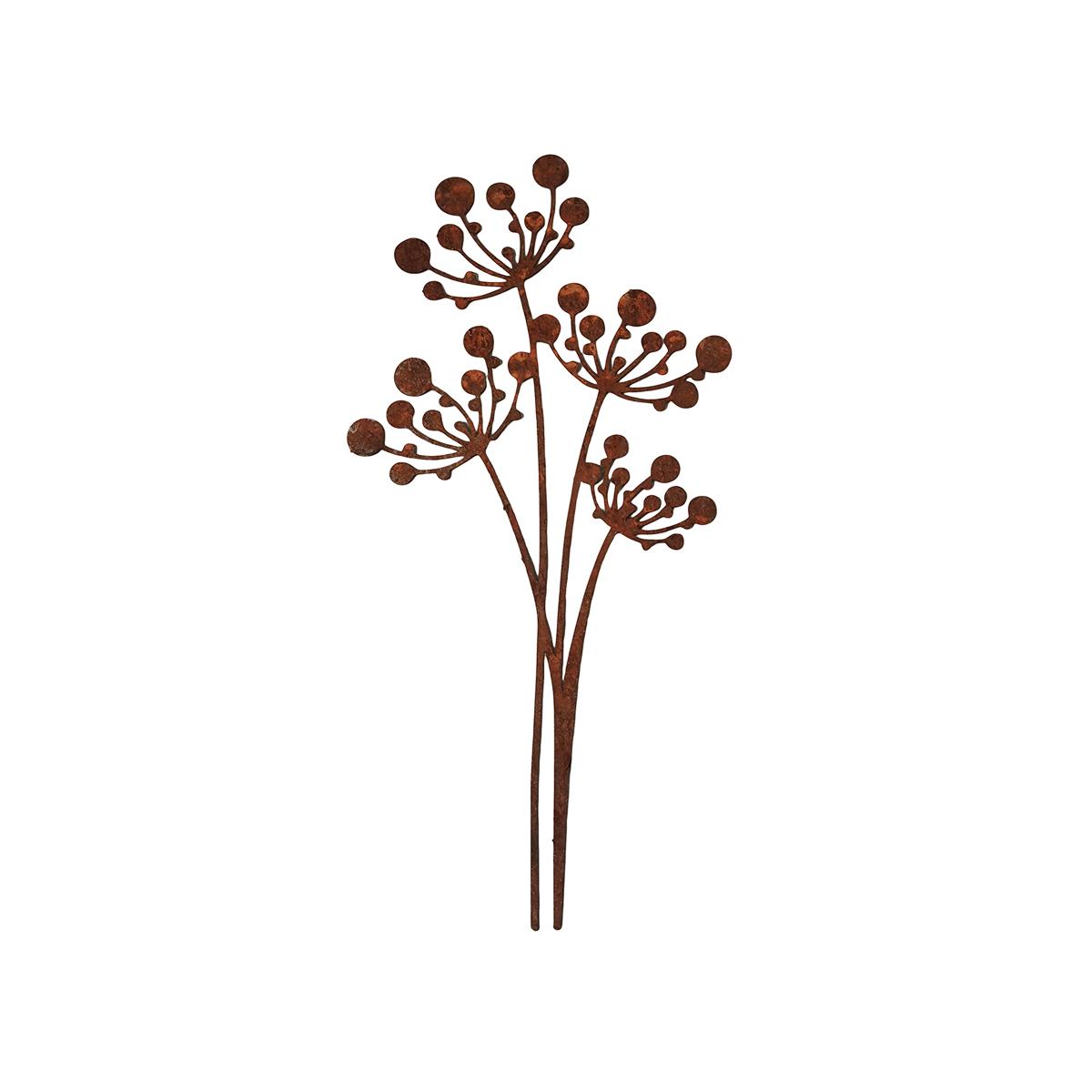 

1Pc Iron Flower Garden Decoration Ground Insert, Outdoor Garden Decoration, Flower Design, Suitable for Fence Column, Terrace, Wedding and