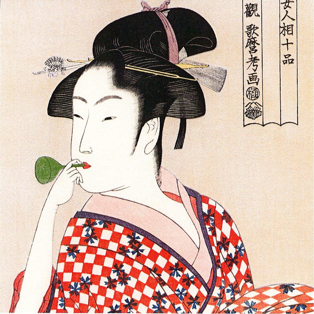 Unsodo Origami 15cm Origami Utamaro Beauty Painting Ukiyo-e OR-3