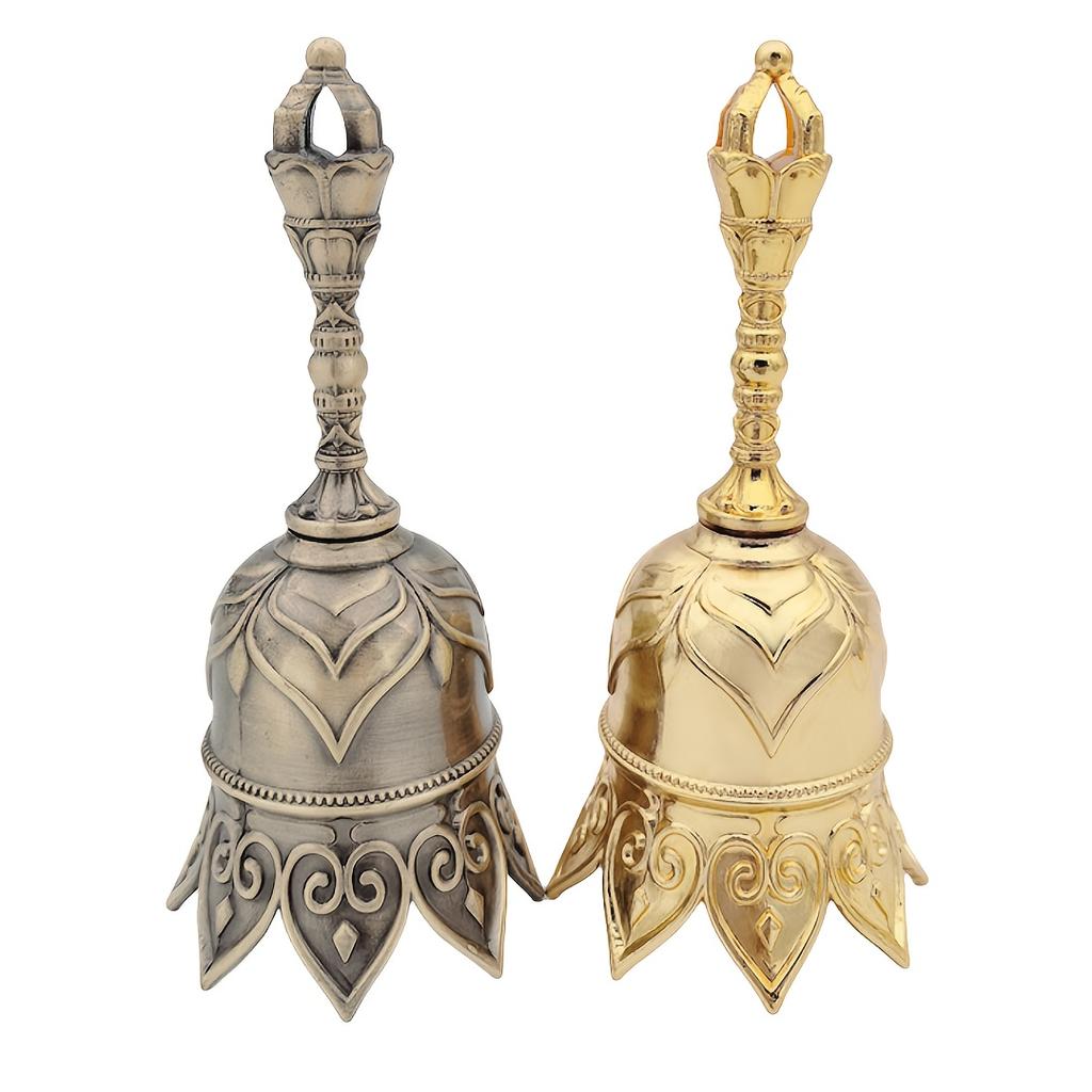 1Pc Elegant for Lotus Bell Handbell - Copper, Mixed Colors with Case - Perfect for Christmas & Holiday Gifts