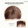 Chocolate Brown Long Curly Wig with Bangs - Y2K Sweetheart Style