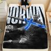 Erling Haaland Printed Flannel Blanket, Soft Throw for Bedroom Sofa, Washable,soccer Fan Merchandise, Great Gift.