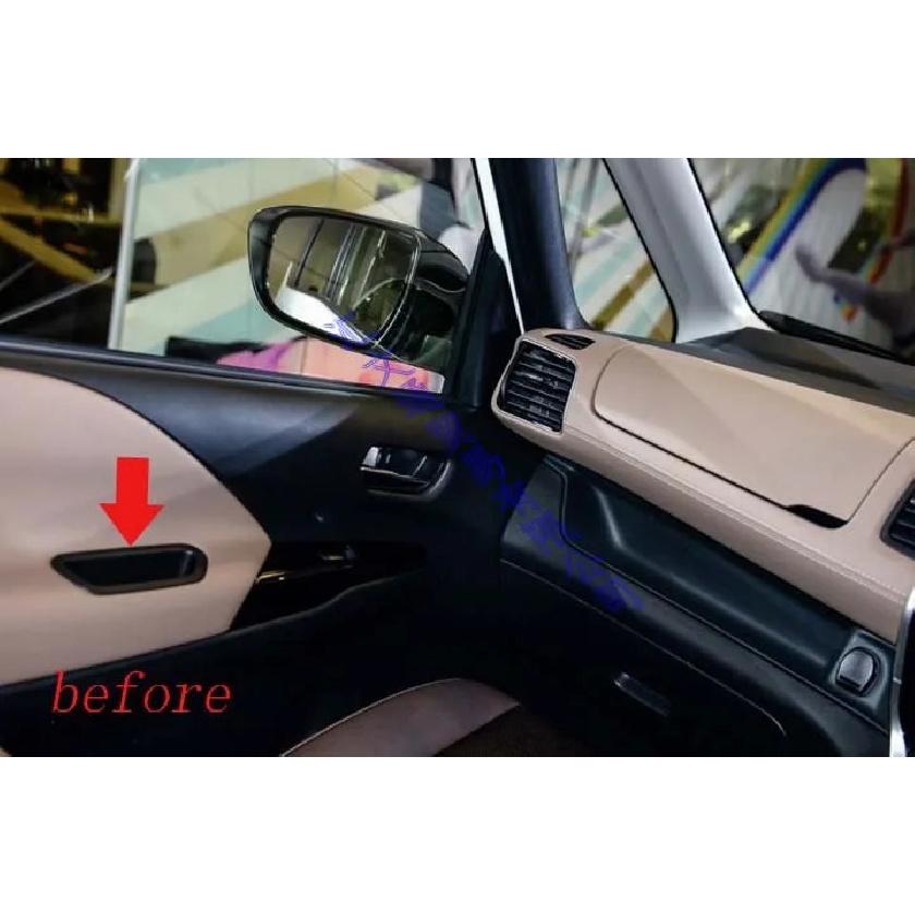 For NISSAN SERENA C27 2017 2018  Car Decoration ABS chrome Matte front door interior armrest storage box