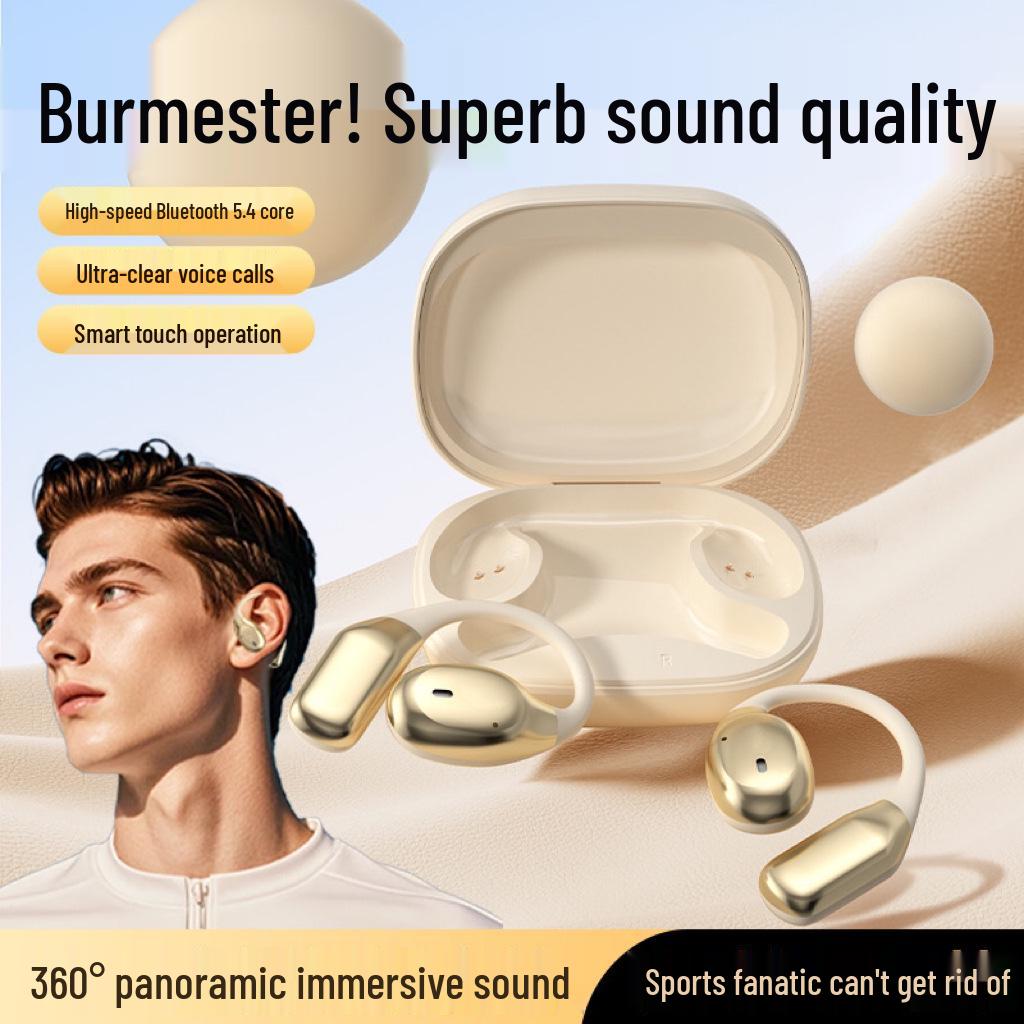 Multilingual AI Translation Bluetooth Earphones with Long Battery Life for Over-Ear Sports Use