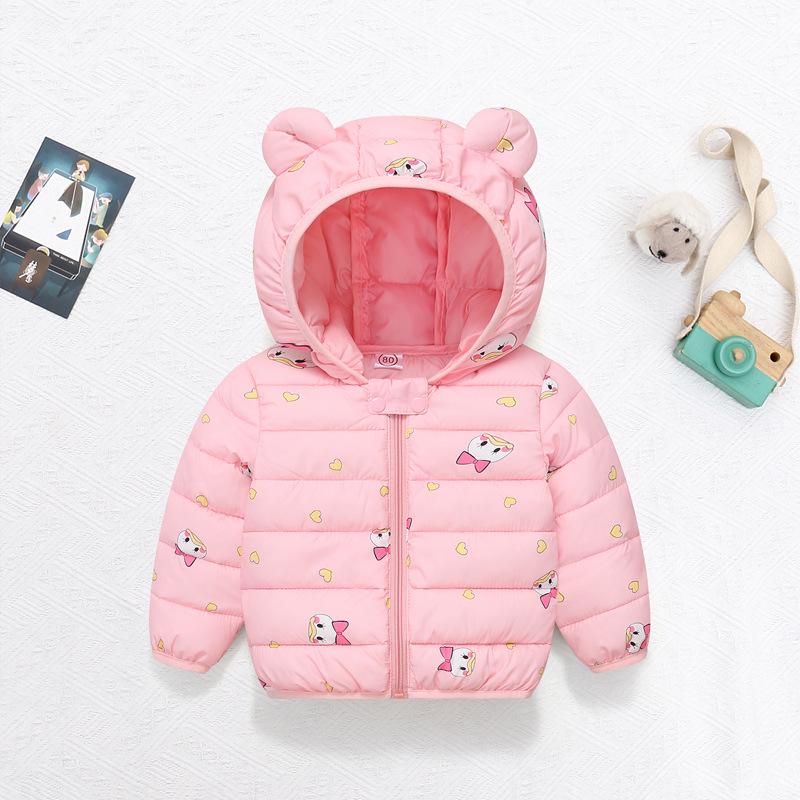 Kinder Cartoon Daunen Baumwolljacke für Herbst & Winter - Leichte Jungen & Mädchen Klein/Mittel Mäntel