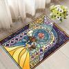 1pc Disney Beauty and the Beast Pattern Carpet Area Rug Non-slip Carpet Hand Washable Floor Mat Suitable For Living Room Bedroom Home Decor