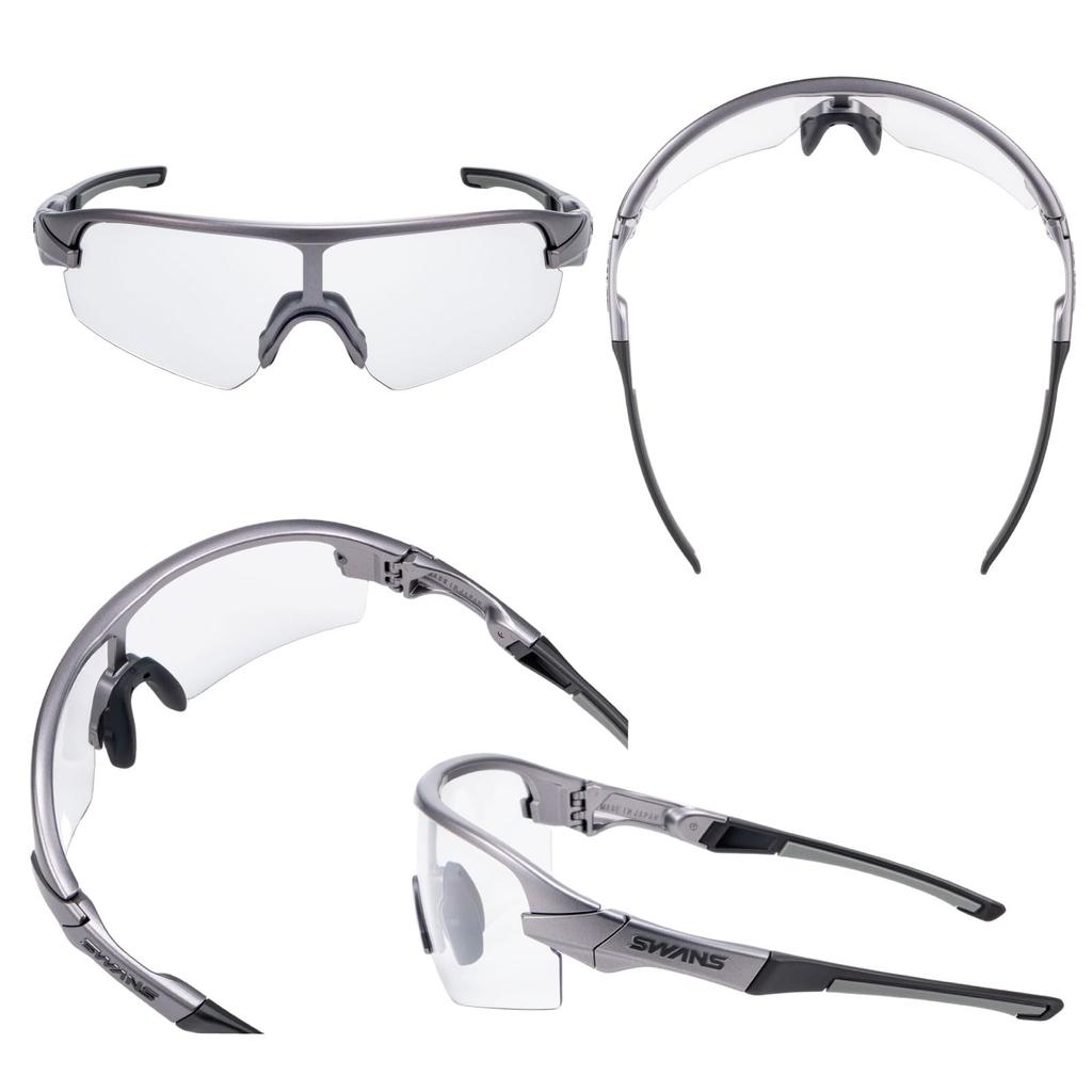 Sports Sunglasses STRIX STX MGMR Made In Japan Photochromic Lenses Matte Gunmetal Photochromic Clear To Smoke [SWANS] D.A. DA-0066 /