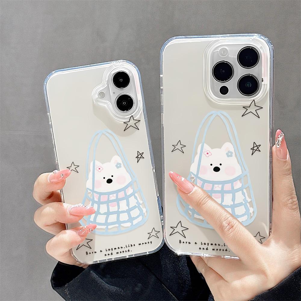 Painted Phone Case for iPhone 12 13 15 16 iPhone 16 12 13 14 15 Pro  14 15 16 Pro Max Coverage Shockproof Anti-Fingerprint Fresh Style Protective Case