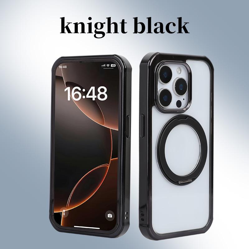 iPhone 16 Pro Electroplated MagSafe Phone Case with Rotating Hinge Stand iPhone 14