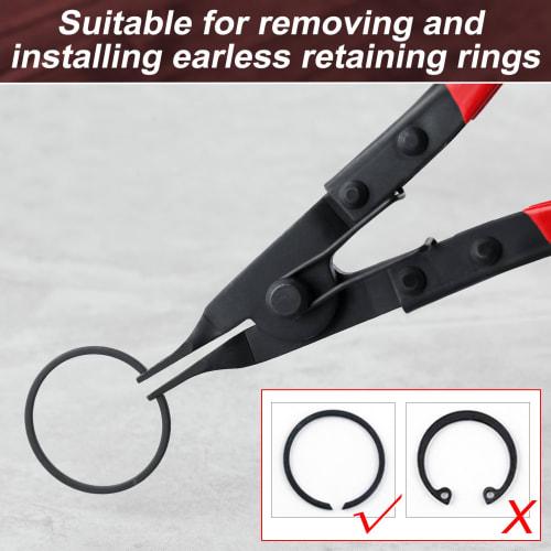 GOLD DEER Locking Ring Pliers, C-Ring Pliers, Retainer Snap Ring Pliers, Non-Slip, for Installation and Removal, Automotive Maintenance Tools, Precisi