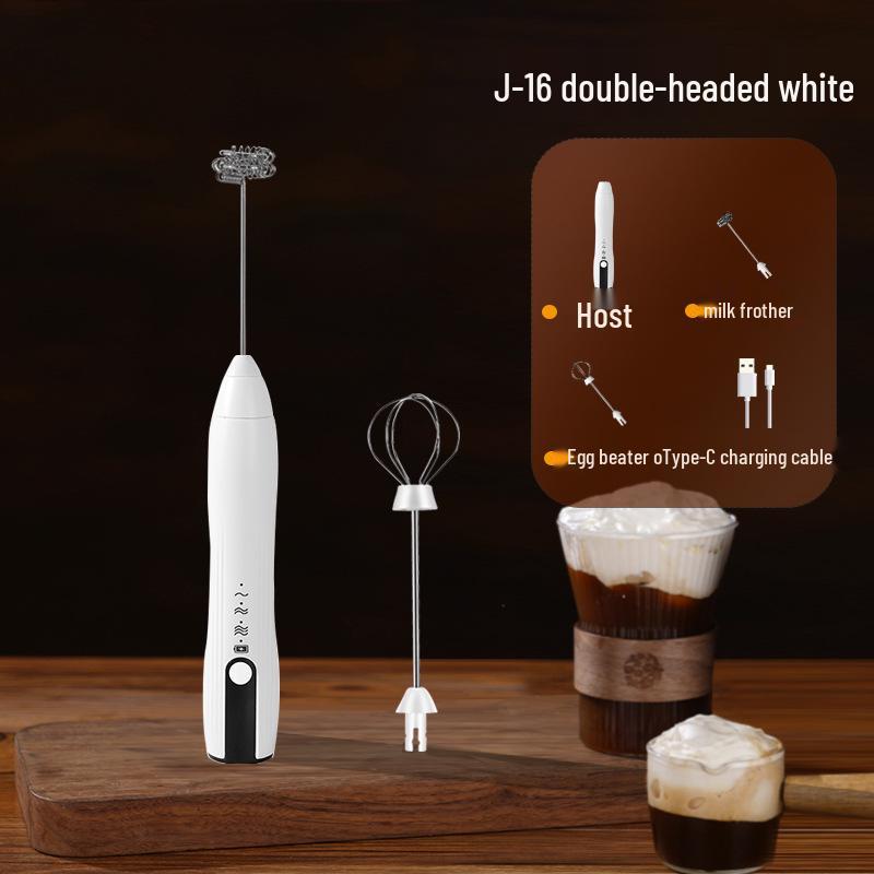 Portable Rechargeable Handheld Electric Milk Frother & Coffee Mixer