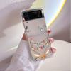 Christmas New Year Gifts Elk Snow Coque for Samsung Galaxy Z Flip 4 Z Flip 3 5G ZFlip4 ZFlip3 Flip4 Flip3 Clear TPU Case