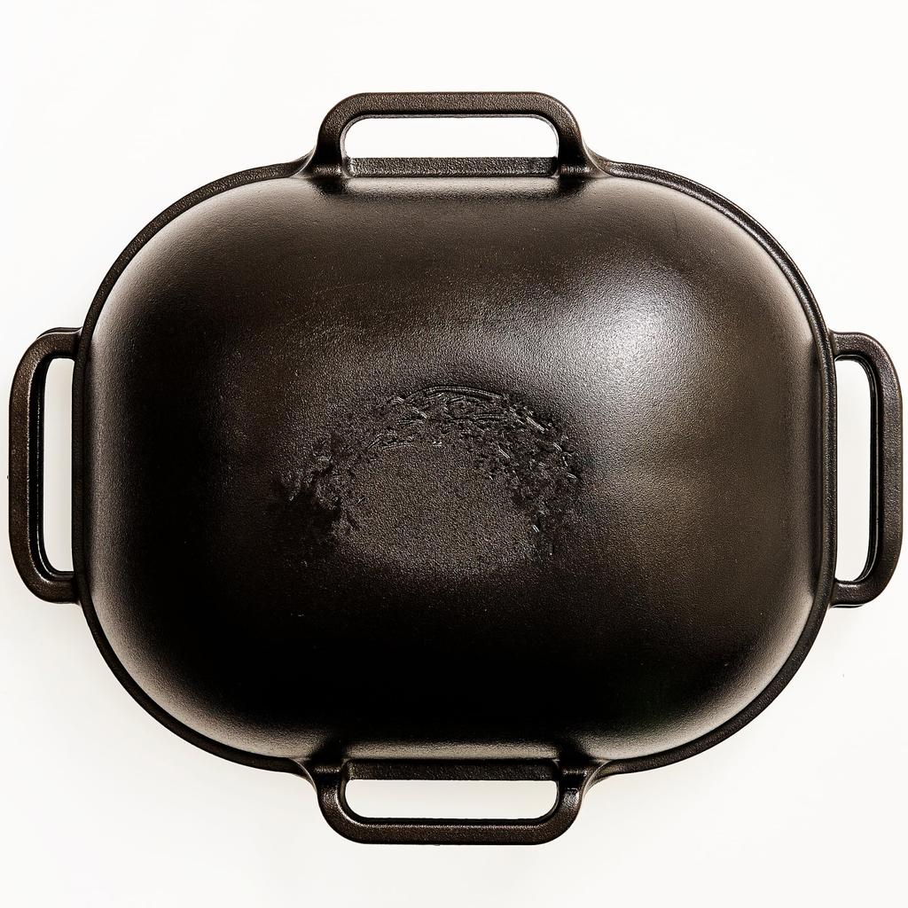 Molde Oval para Pan de Hierro Fundido de 30 cm con Tapa para Hacer Pan Casero Horno Sellado para Pan Conjunto de Horno Holandés Invertido para Hornear