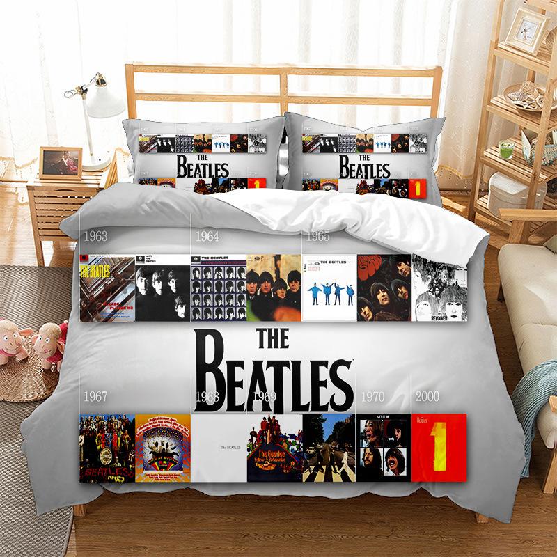 

Beatles Three-Piece 3D Digital Printing Quilt Cover Pillowcase 135 * 200