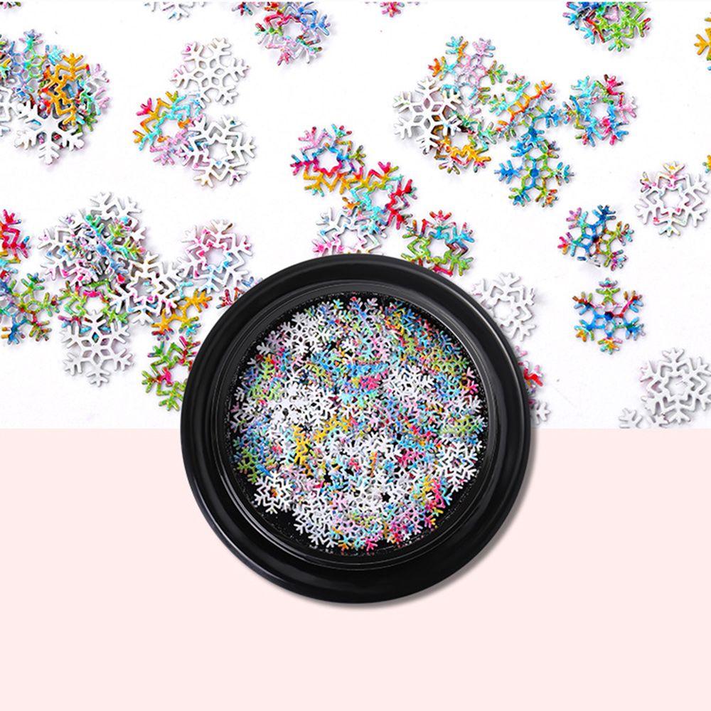 Salon Supplies 3D Sparkles Sequins Snowflake Nail Sequins Nail Flakes Slices Nail Art Decoration