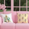 P-Peter Rabbit printing Cushion Cover 2-in-1 Reversible Plush Pillow Cover | Car/Sofa/Bed | Perfect Gift