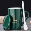 UO SO Ceramic Mug with Lid and Spoon
